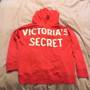 Victoria’s Secret Red V Neck Hoodie